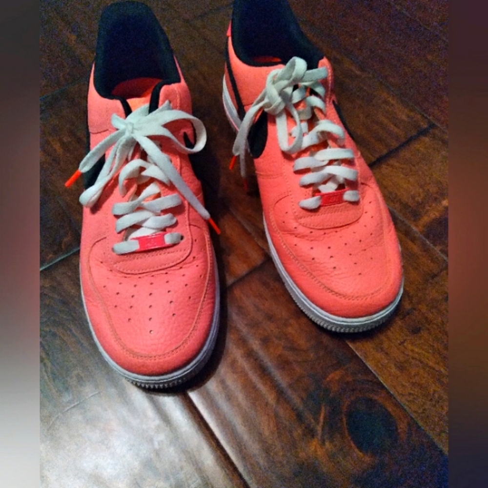 Nike Air‎ Force 1 Low Atomic Pink Black White Sneakers AF1 Low-Top Shoes